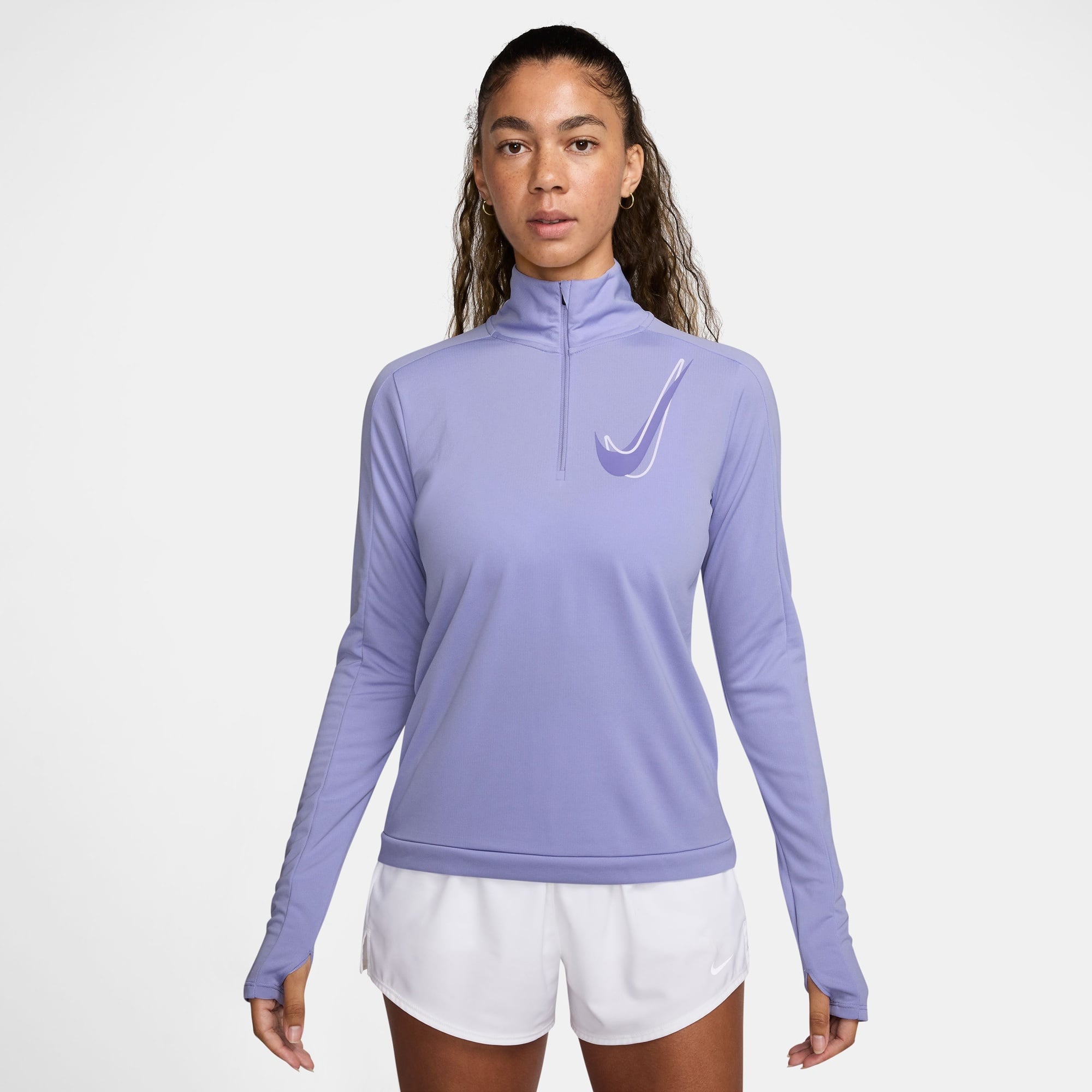 Nike Swoosh Kadın Mor Eşofman Üstü