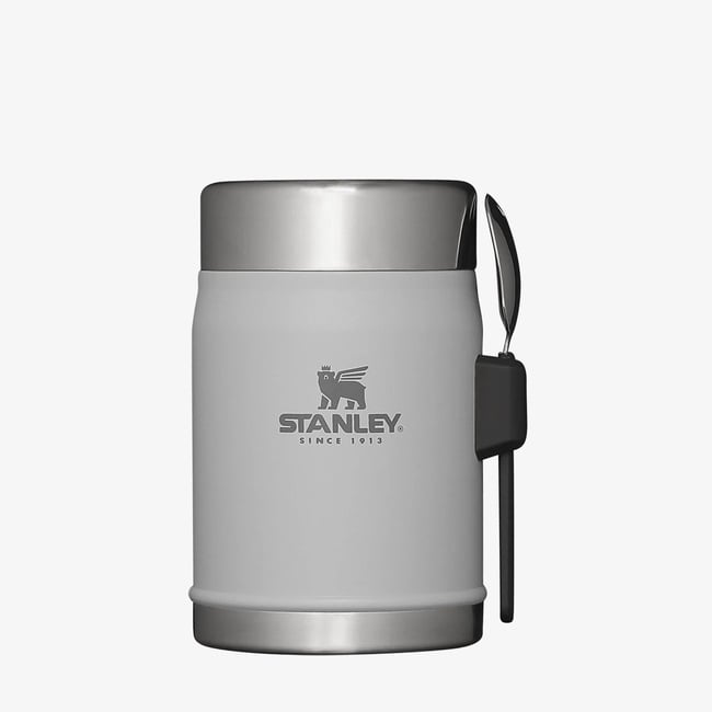  Stanley Klasik Paslanmaz Çelik 0.40L Kaşıklı Gri Yemek Termosu