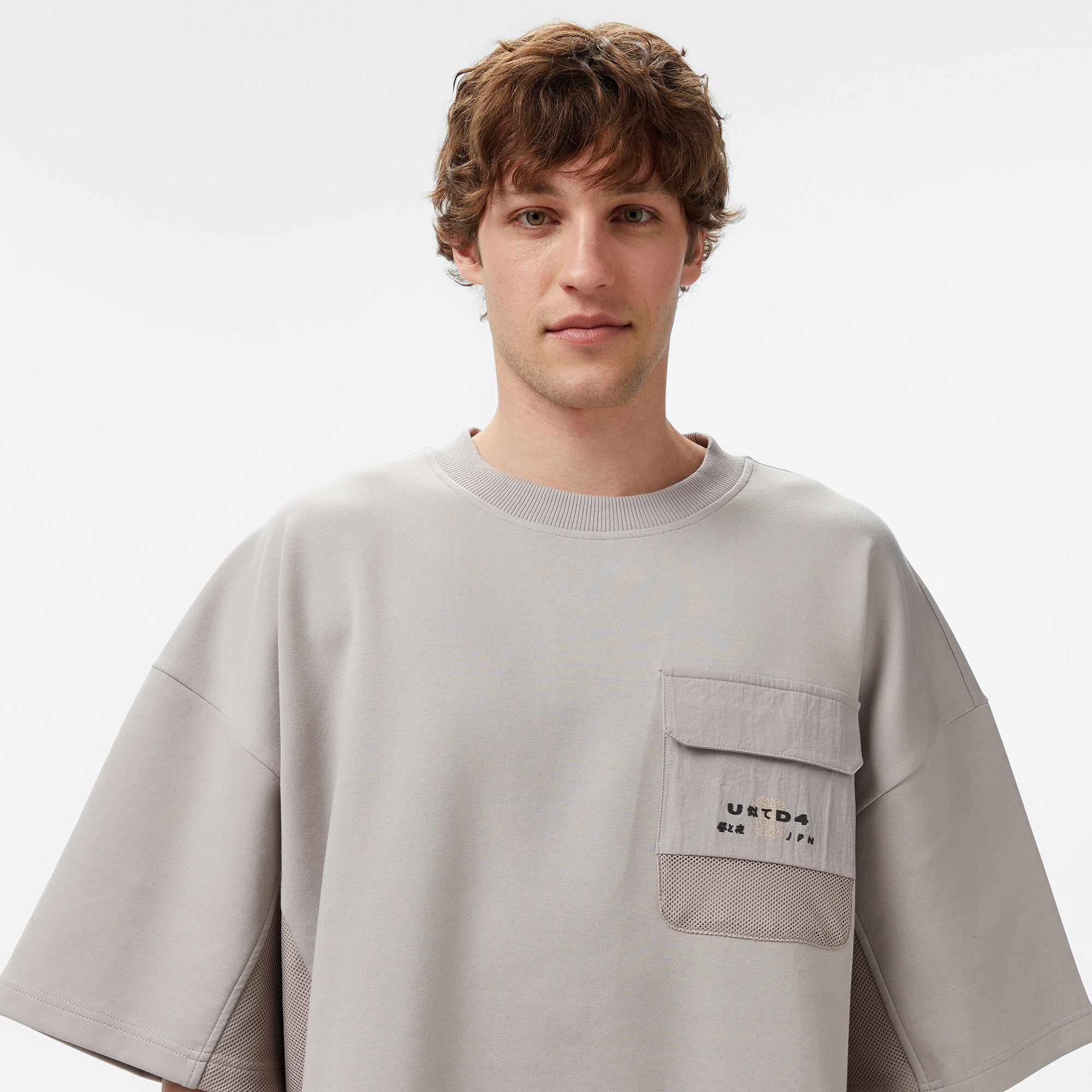 UNITED4 Erkek Gri T-Shirt