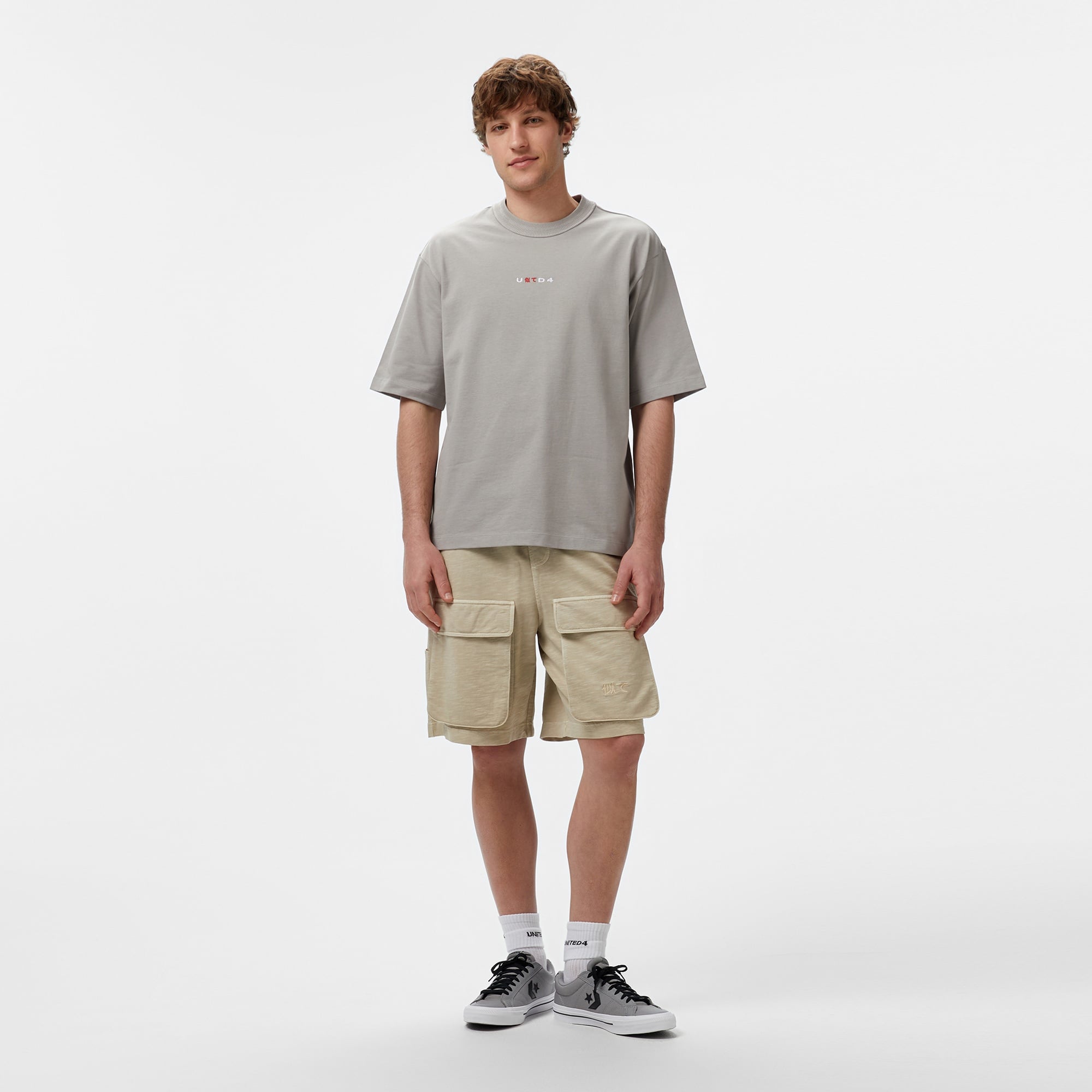 UNITED4 Miyawa Erkek Gri T-Shirt