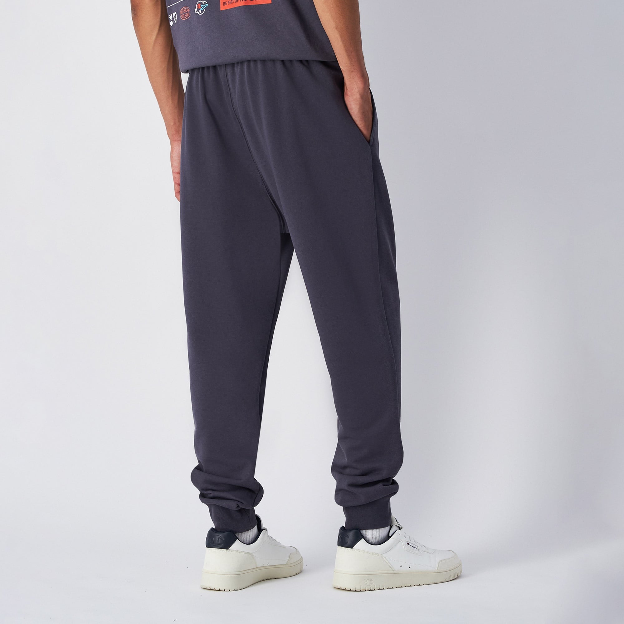 Champion Authentic Rib Cuffs Erkek Mor Eşofman Altı