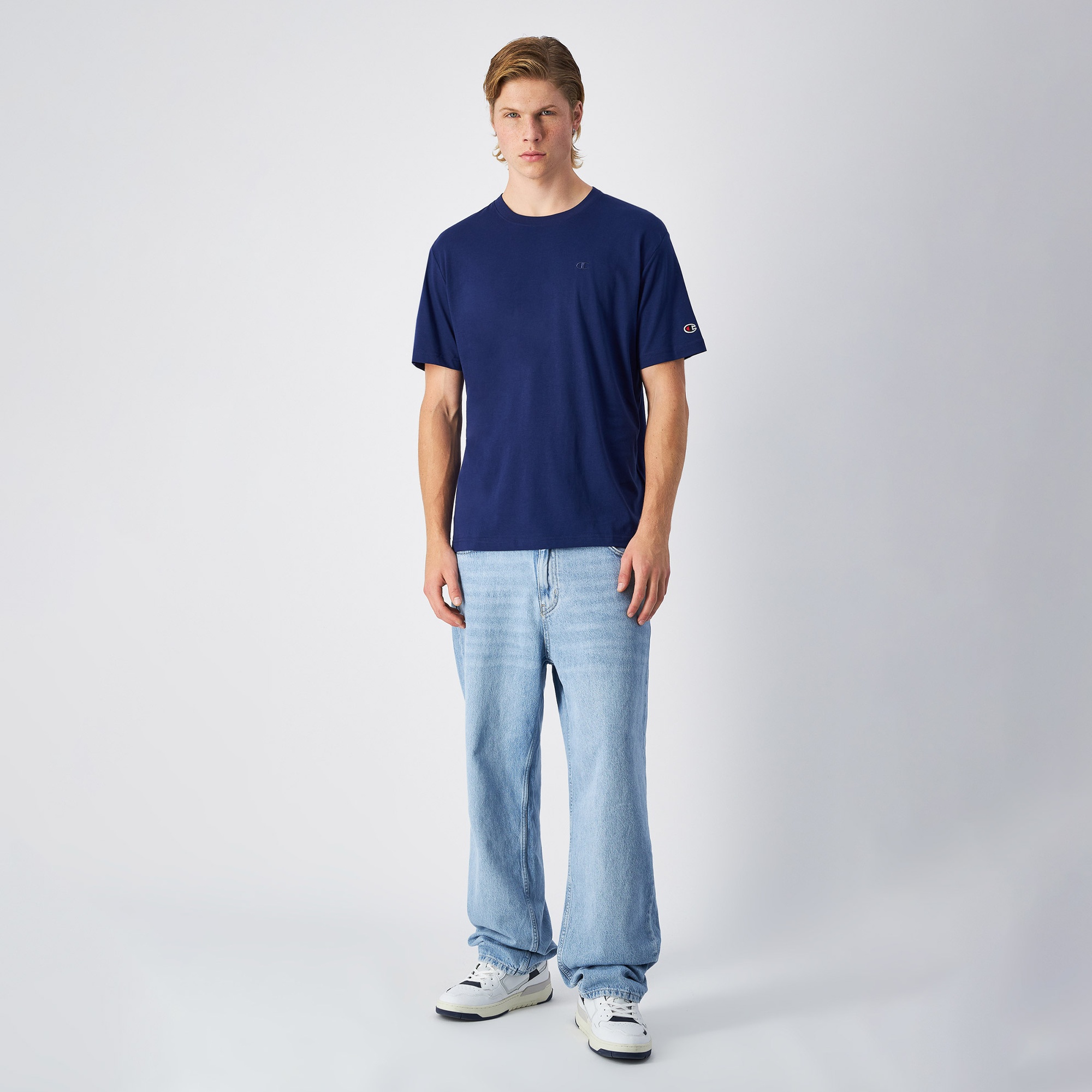 Champion SS Erkek Lacivert T-Shirt