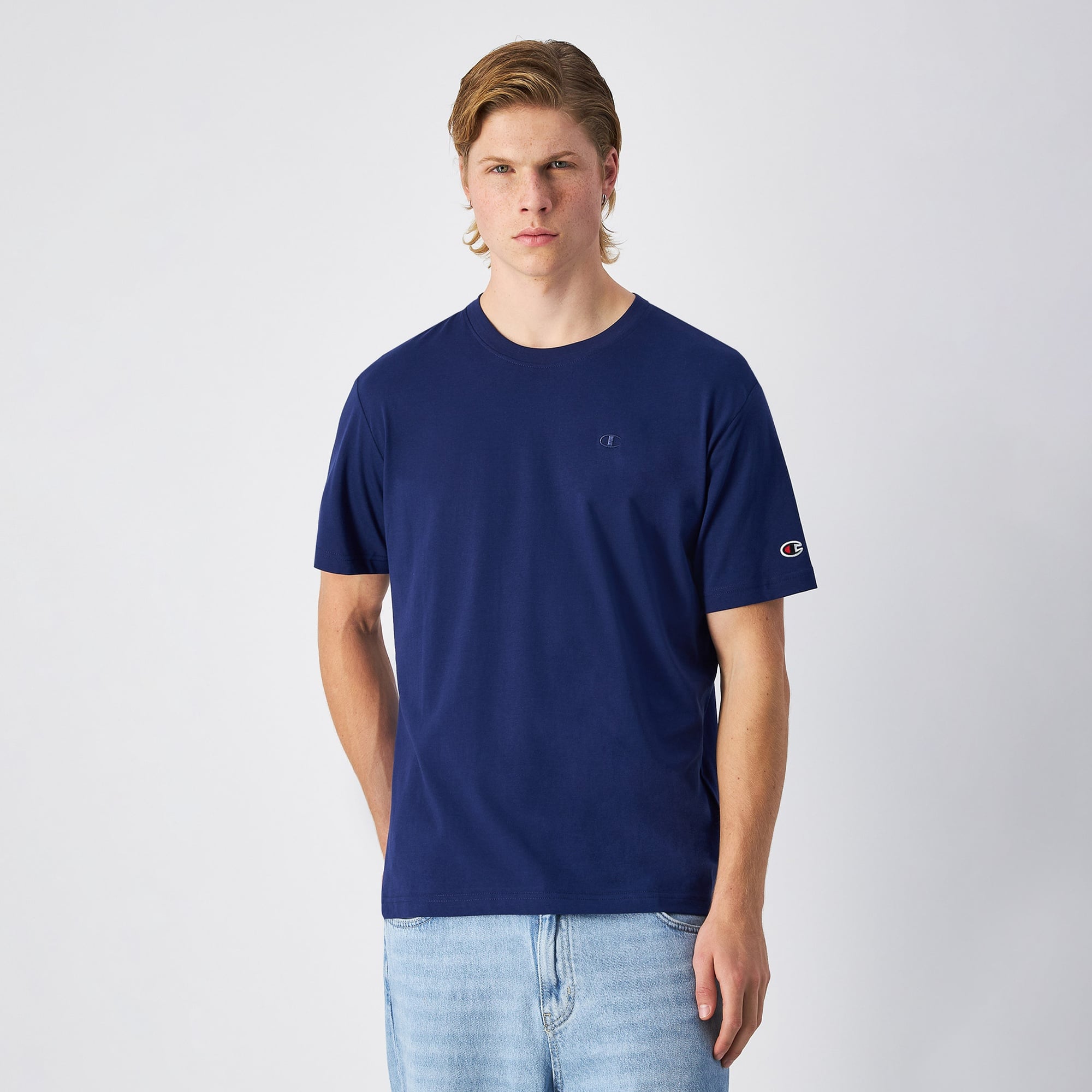 Champion SS Erkek Lacivert T-Shirt