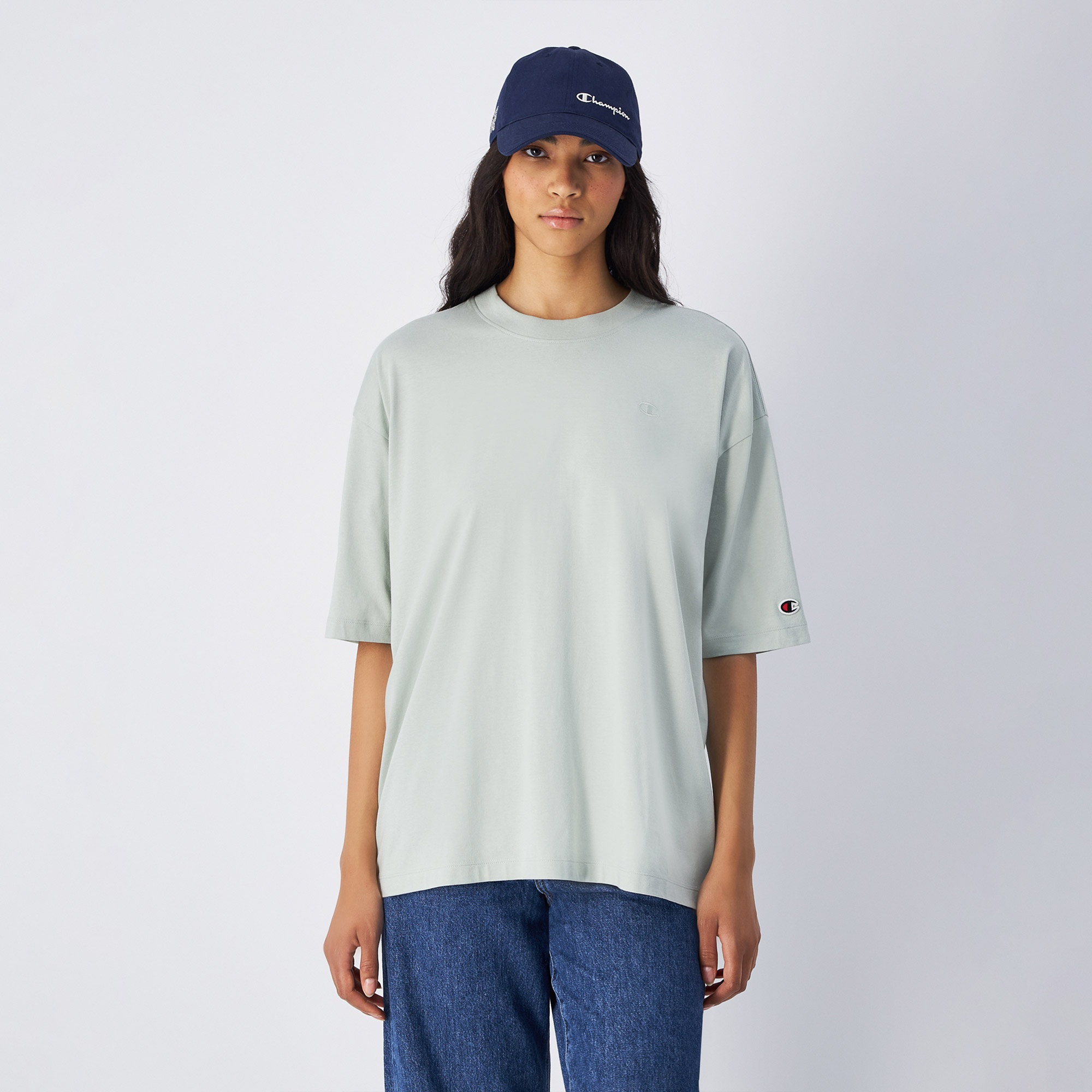 Champion SS Kadın Yeşil T-Shirt