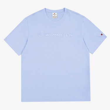  Champion SS Erkek Mavi T-Shirt