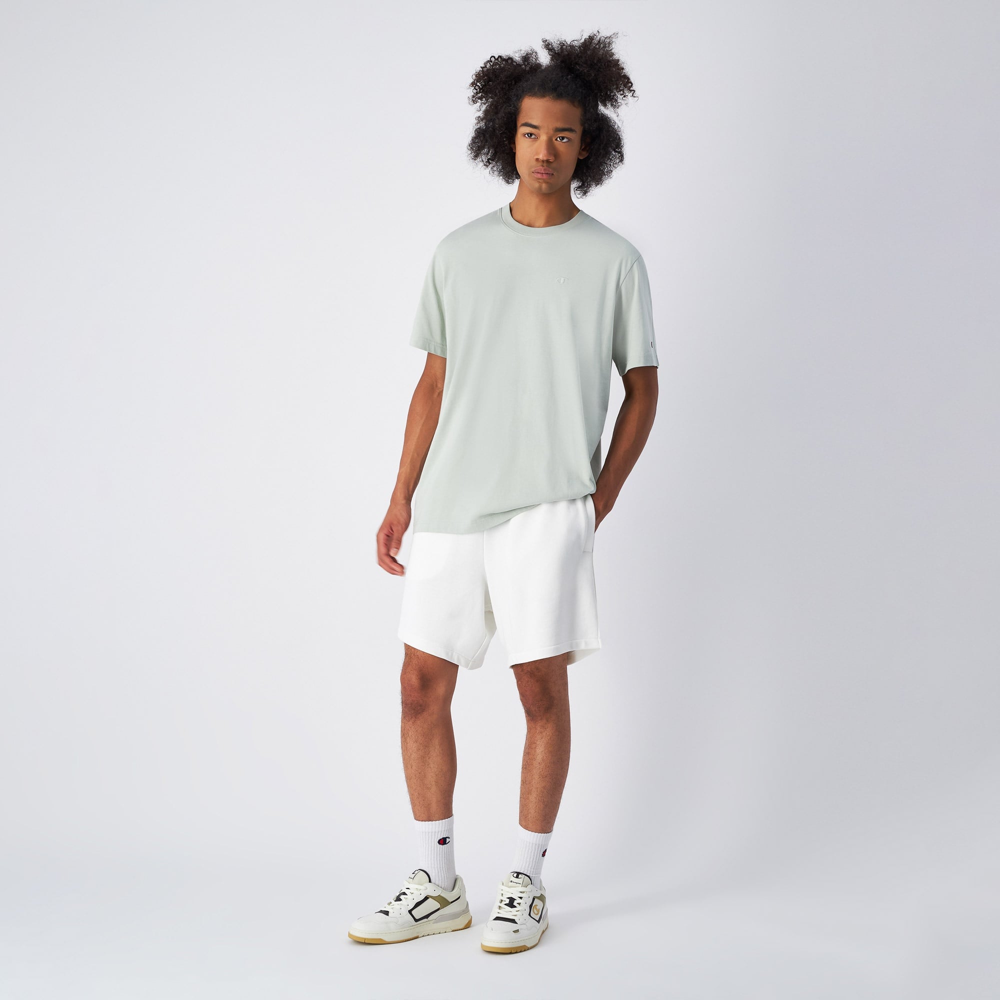 Champion SS Erkek Yeşil T-Shirt