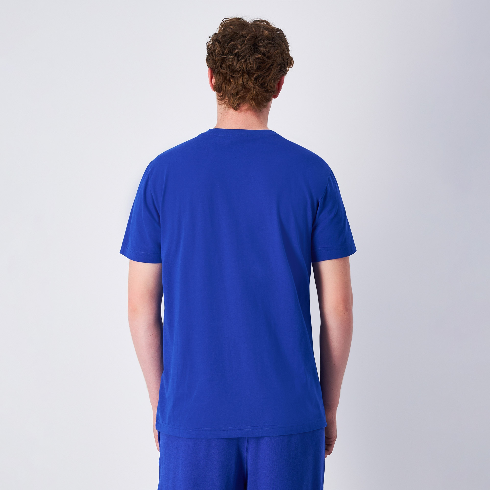 Champion Icons Big Logo SS Erkek Mavi T-Shirt