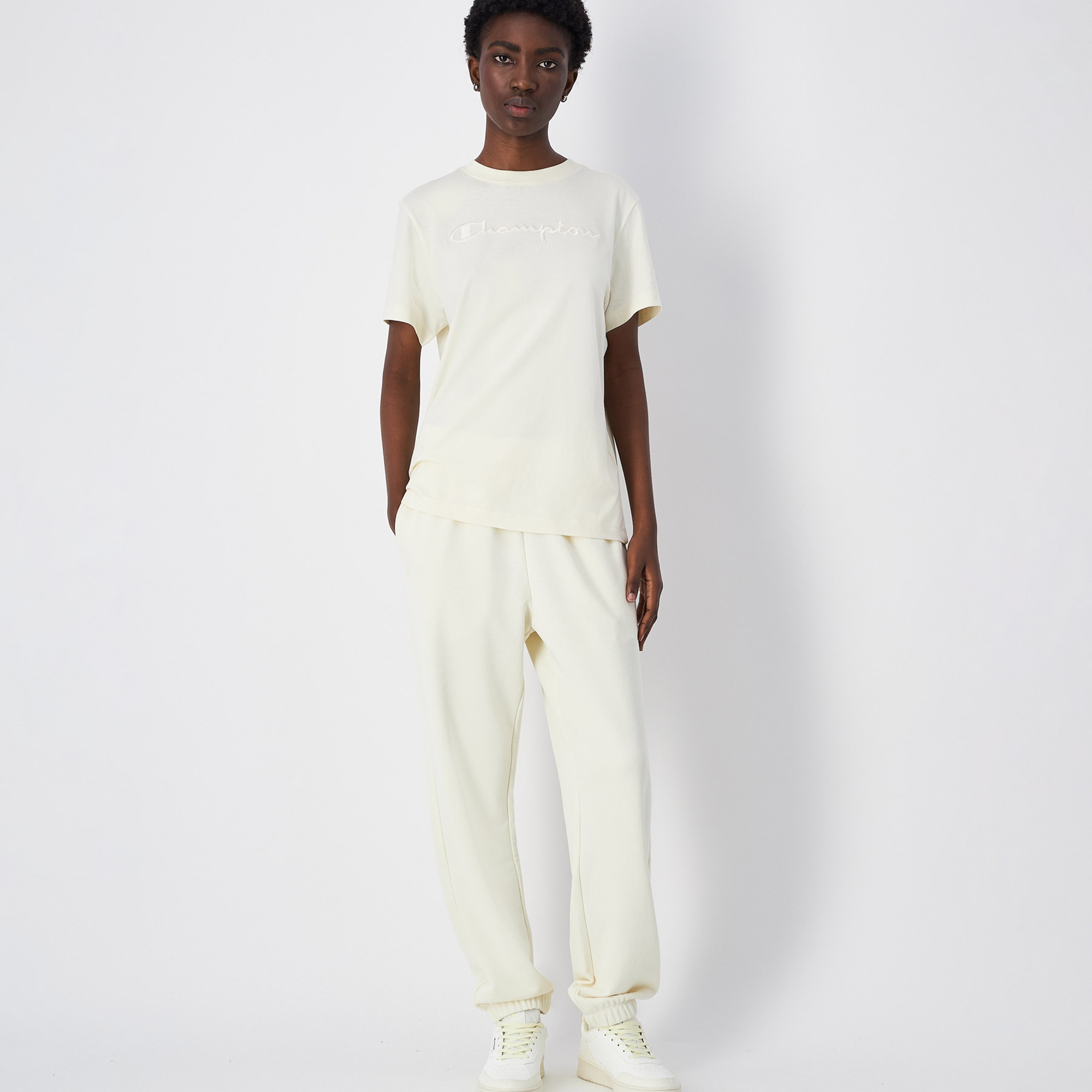 Champion Icons SS Kadın Bej T-Shirt