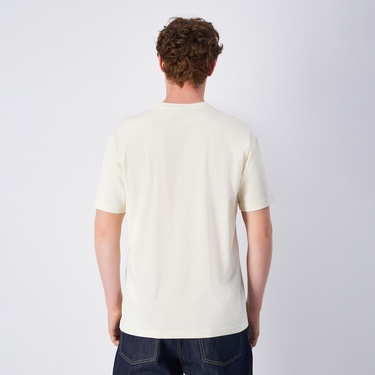  Champion SS Erkek Krem T-Shirt