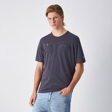  Champion SS Erkek Gri T-Shirt