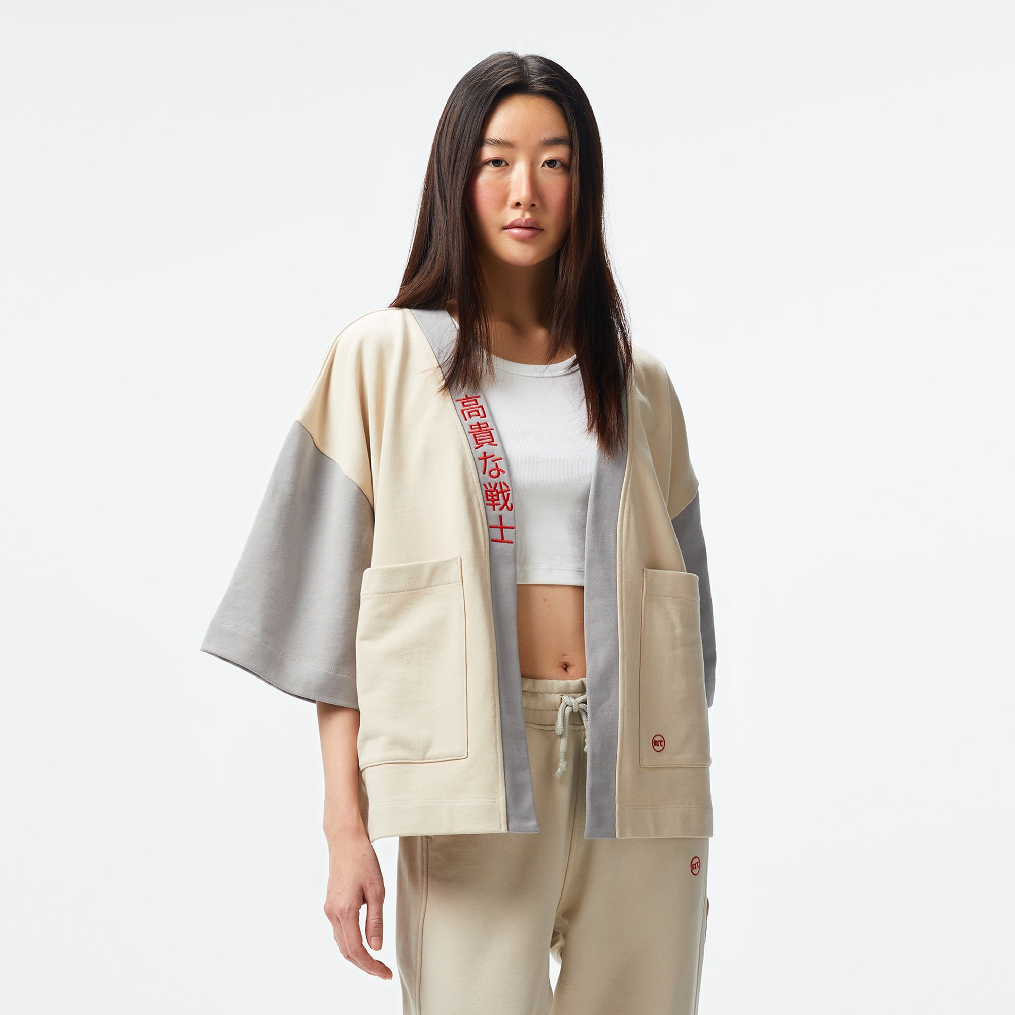 UNITED4 Kadın Krem Kimono Üst