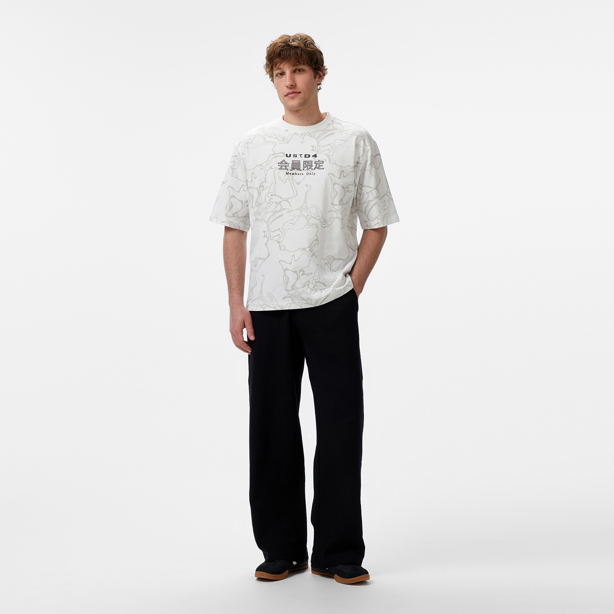 UNITED4 Erkek Beyaz T-Shirt