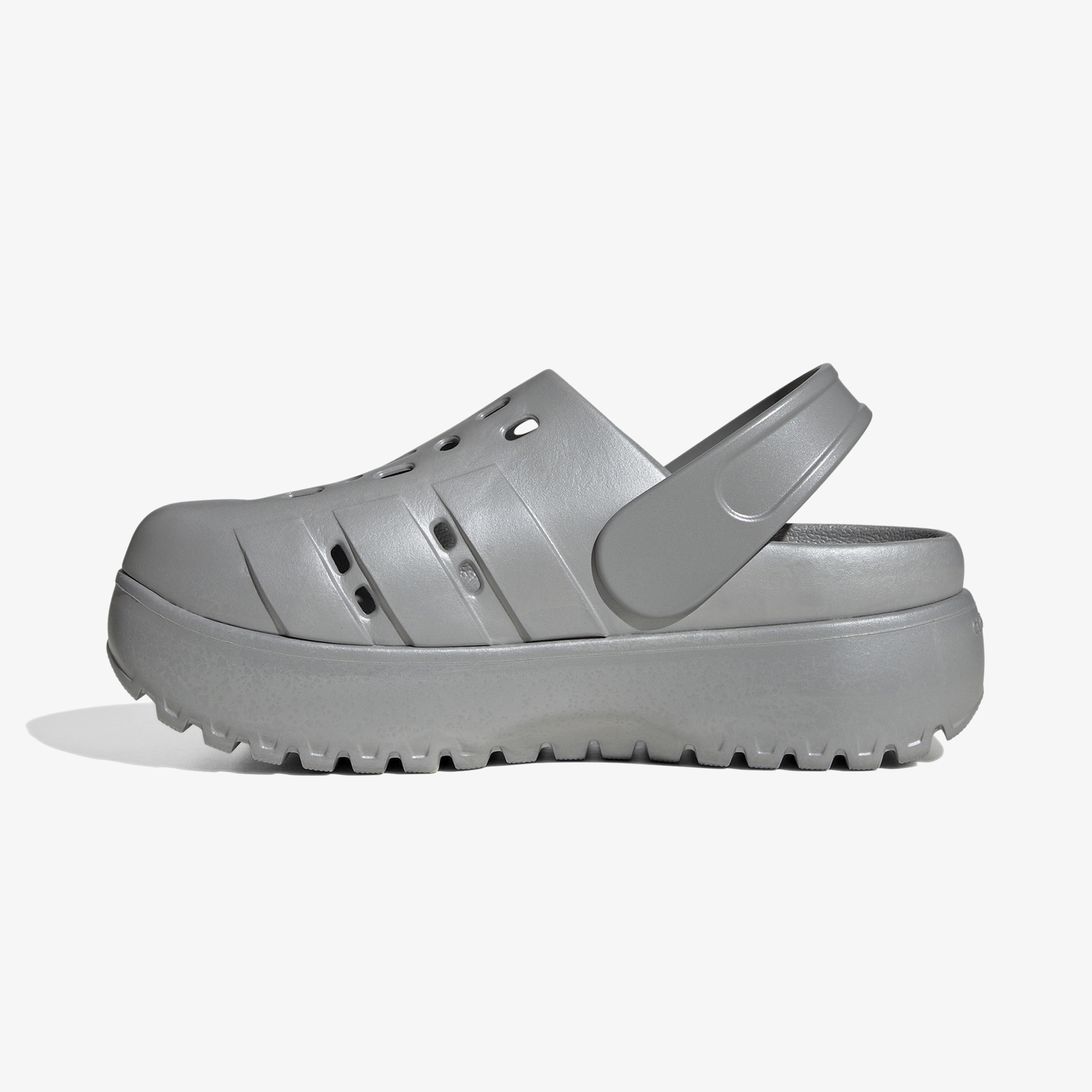 adidas AdıletteClogPlatform Gri Unisex Sandalet