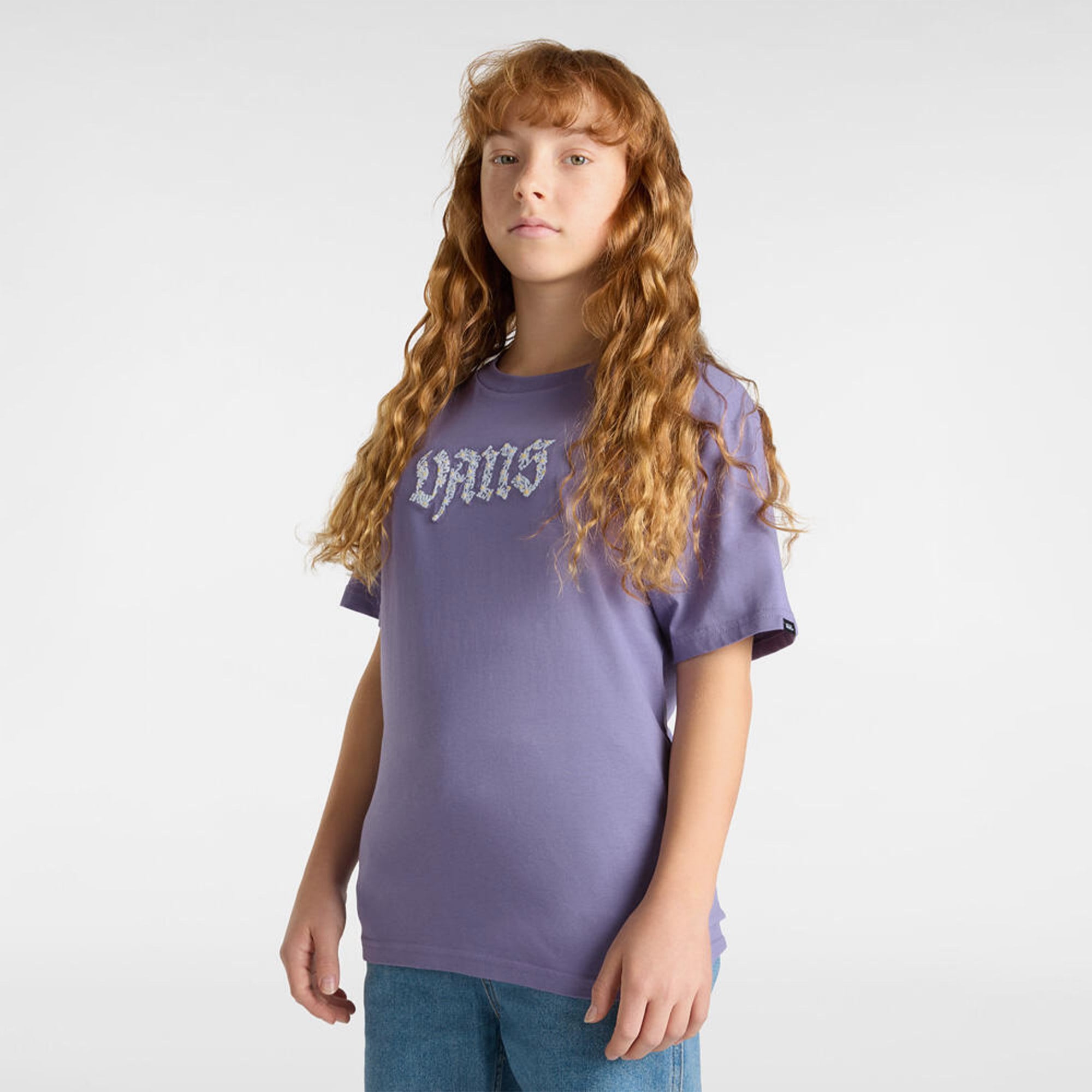  Vans Daisy Break Ss Çocuk Mor T-Shirt