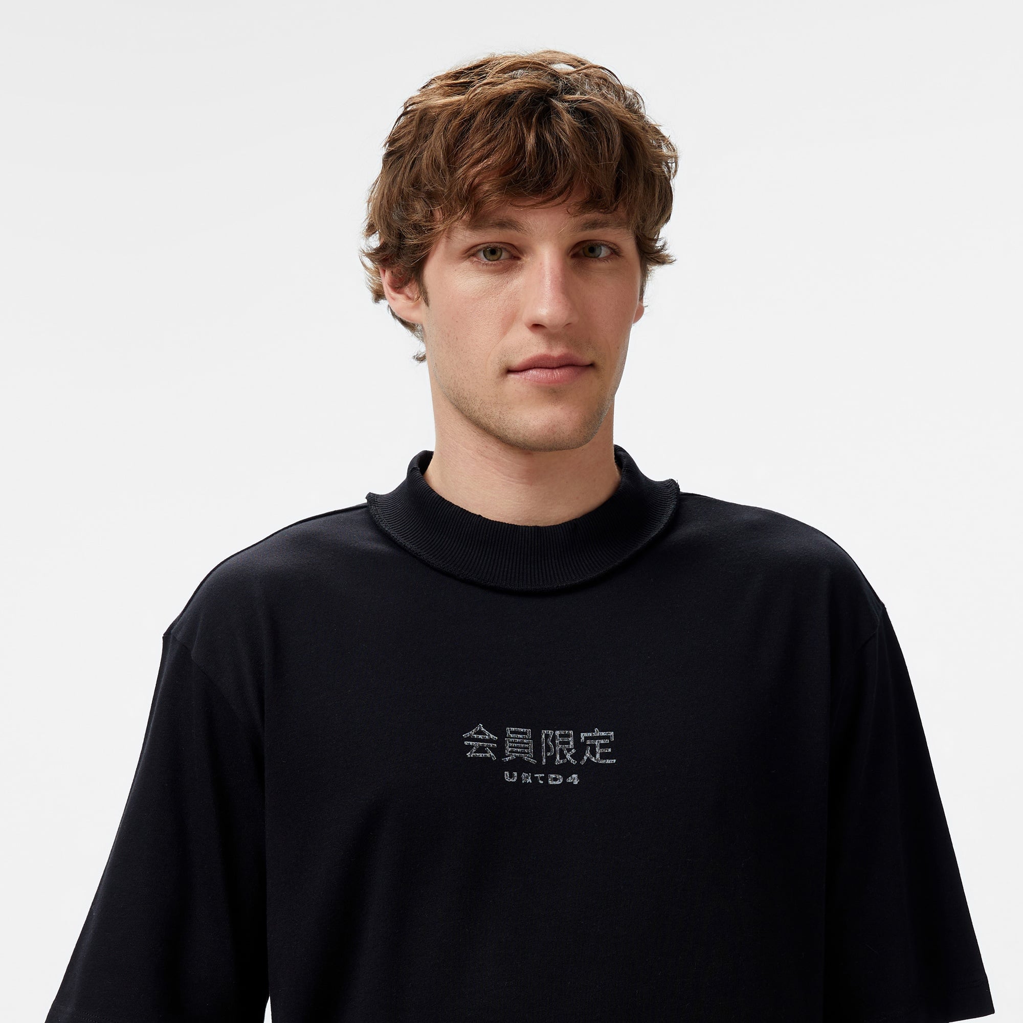 UNITED4 Örme Comfort Erkek Siyah T-Shirt