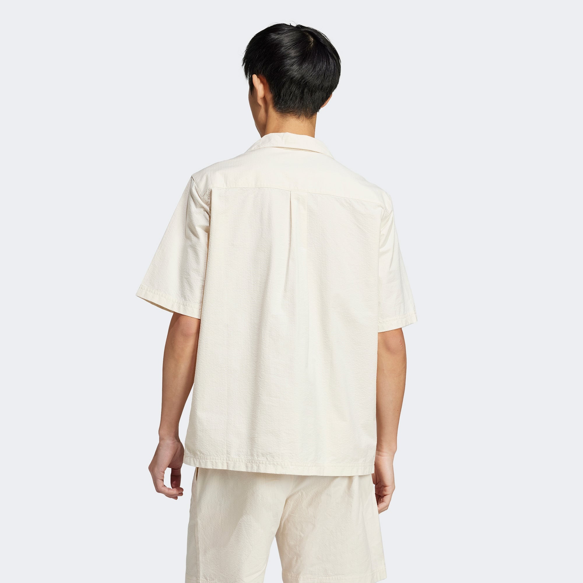 adidas Essentials Plus Erkek Beyaz Kısa Kollu Gömlek