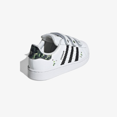  adidas Originals Superstar II X Minecraft Beyaz Çocuk Spor Ayakkabı