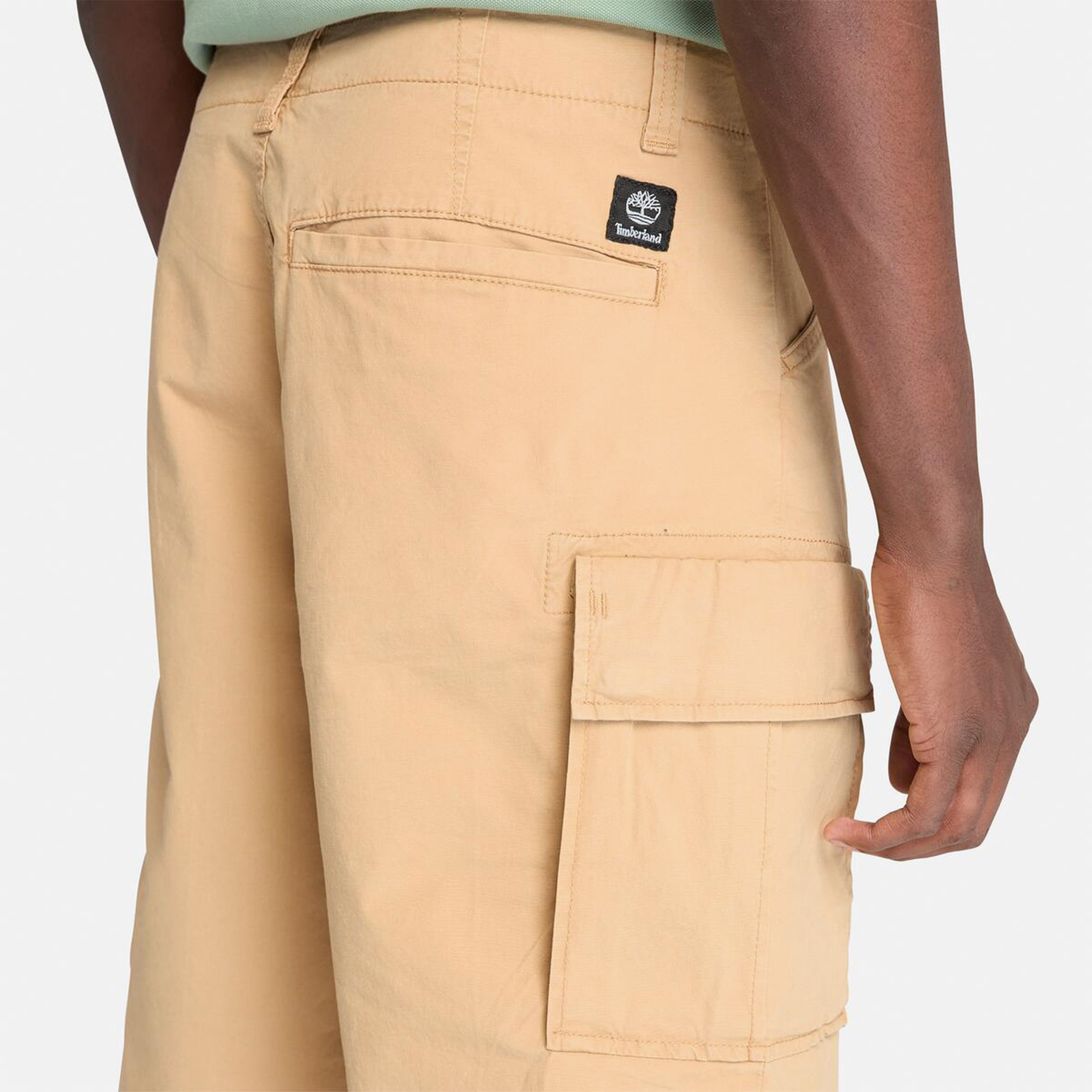 Timberland Brookline Poplin Cargo Erkek Krem Şort