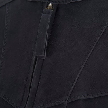  Kadın Lacivert Süet Ceket