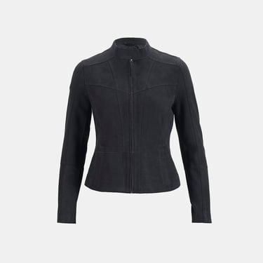  Kadın Lacivert Süet Ceket