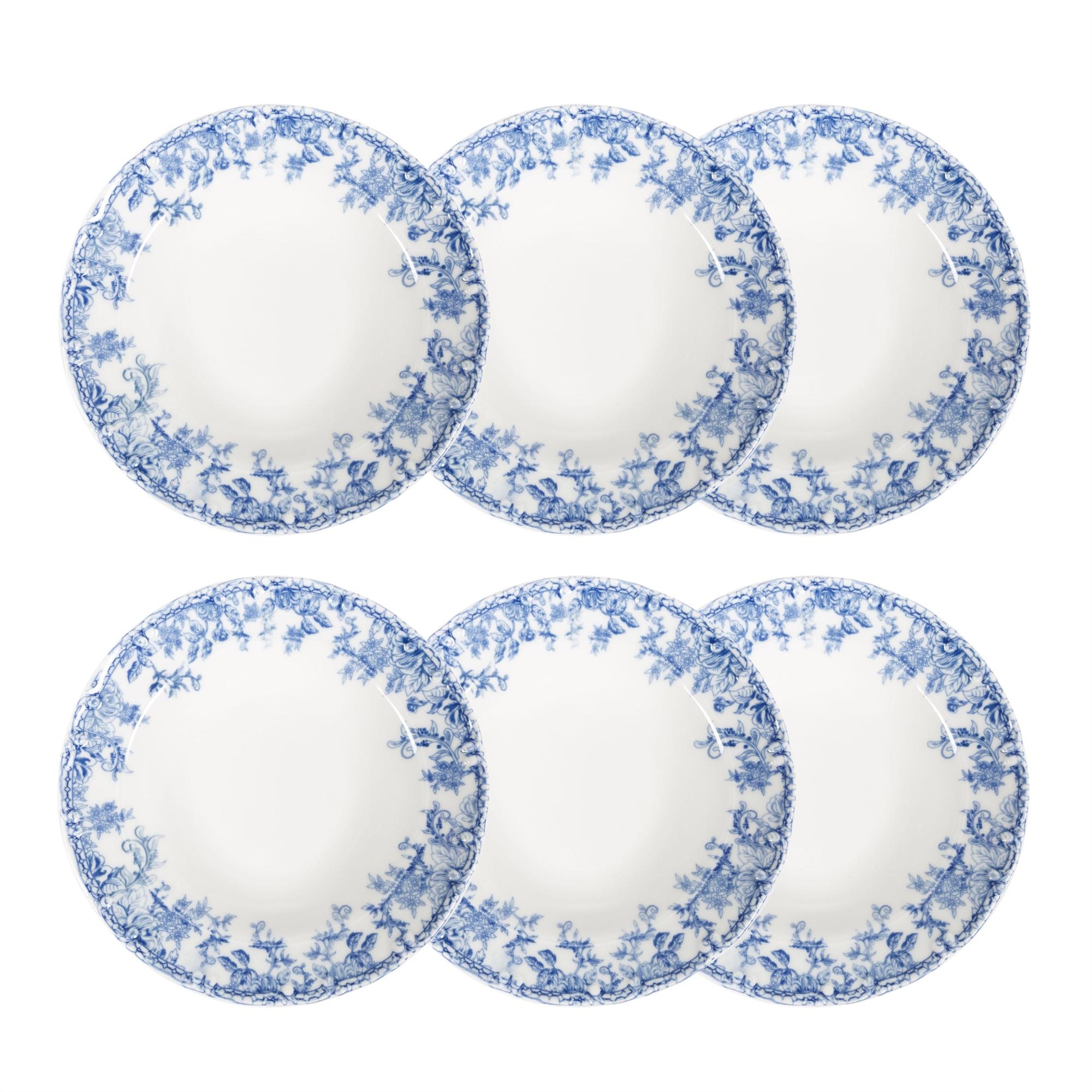 BLUE DREAM ÇUKUR TABAK SETİ 6LI-23 CM