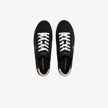  Tommy Hilfiger Vulc Lace Up Kadın Siyah Spor Ayakkabı