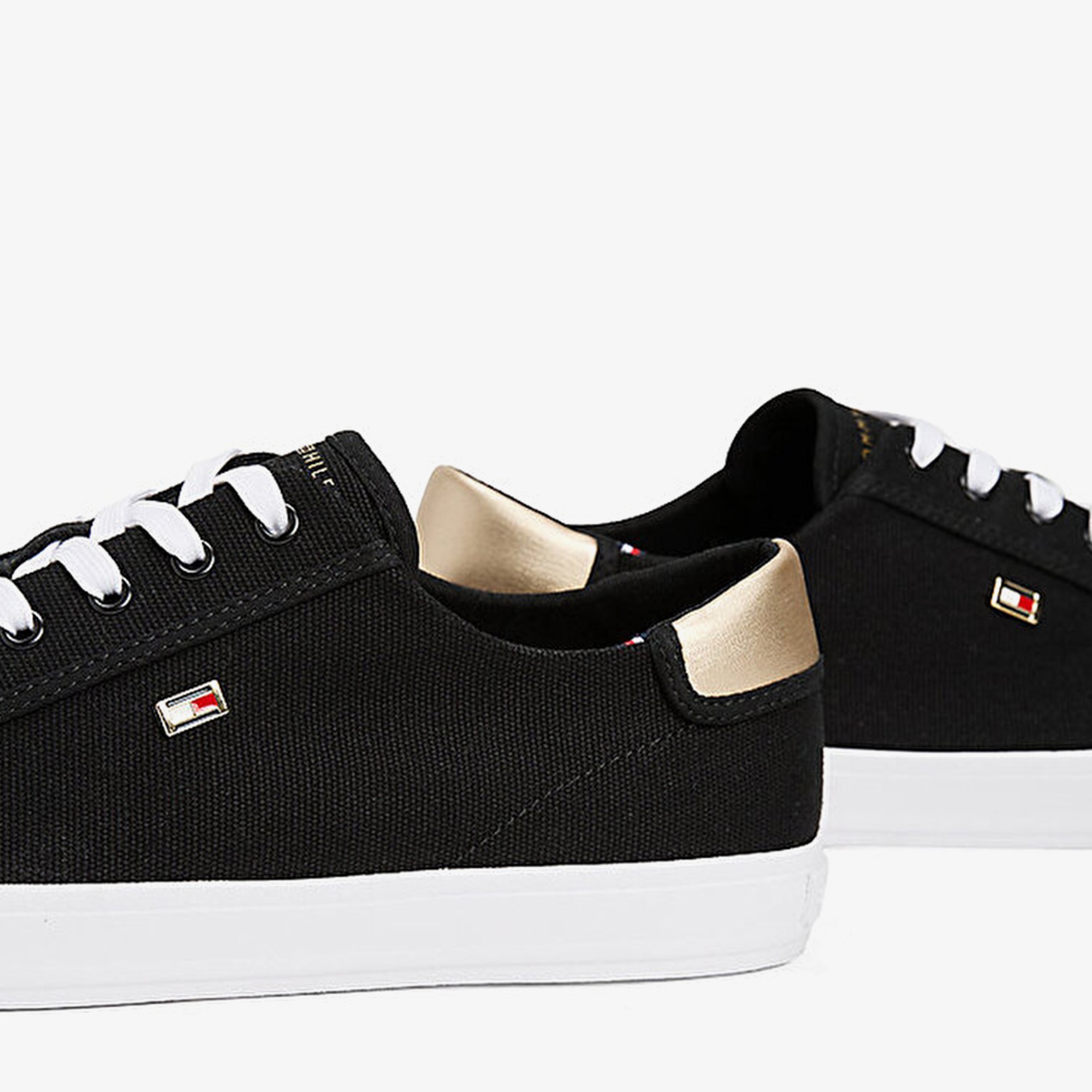 Tommy Hilfiger Vulc Lace Up Kadın Siyah Spor Ayakkabı