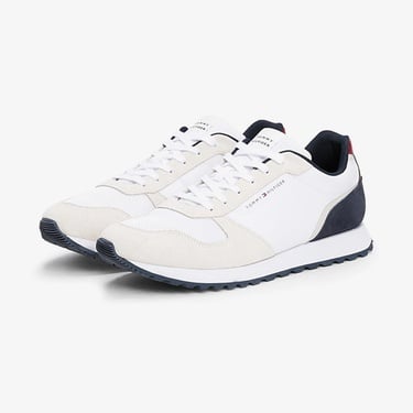  Tommy Hilfiger New Runner Eva Mix Erkek Beyaz Sneaker