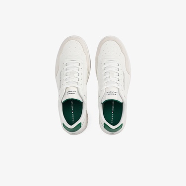  Tommy Hilfiger Low Top Mixture Erkek Beyaz Spor Ayakkabı