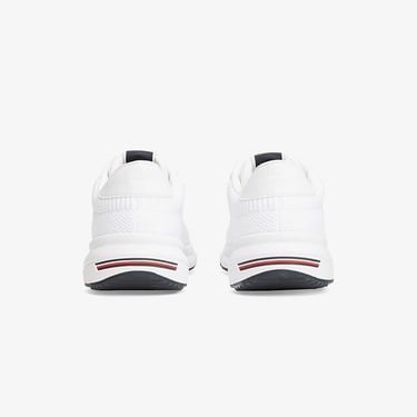  Tommy Hilfiger Lightweight Rwb Knit Erkek Beyaz Sneaker