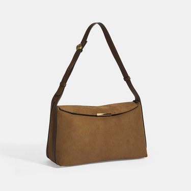  Kadın Taba Süet Omuz Çantası