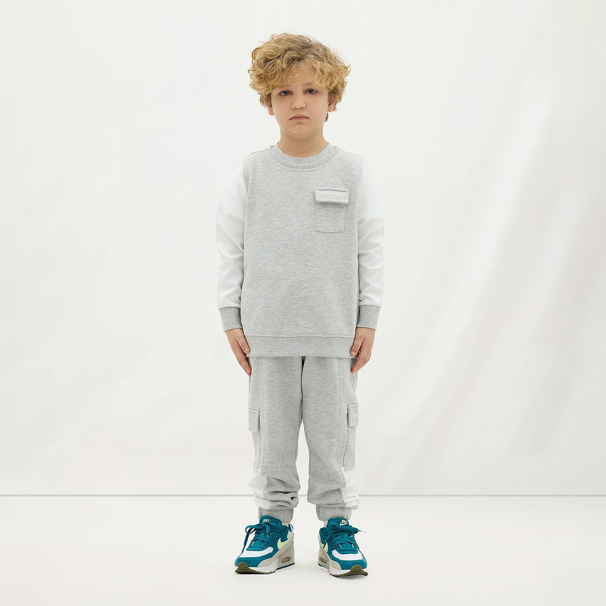 Les Benjamins 403 Çocuk Gri Sweatshirt