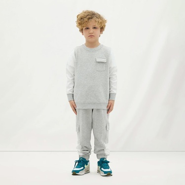  Les Benjamins 403 Çocuk Gri Sweatshirt