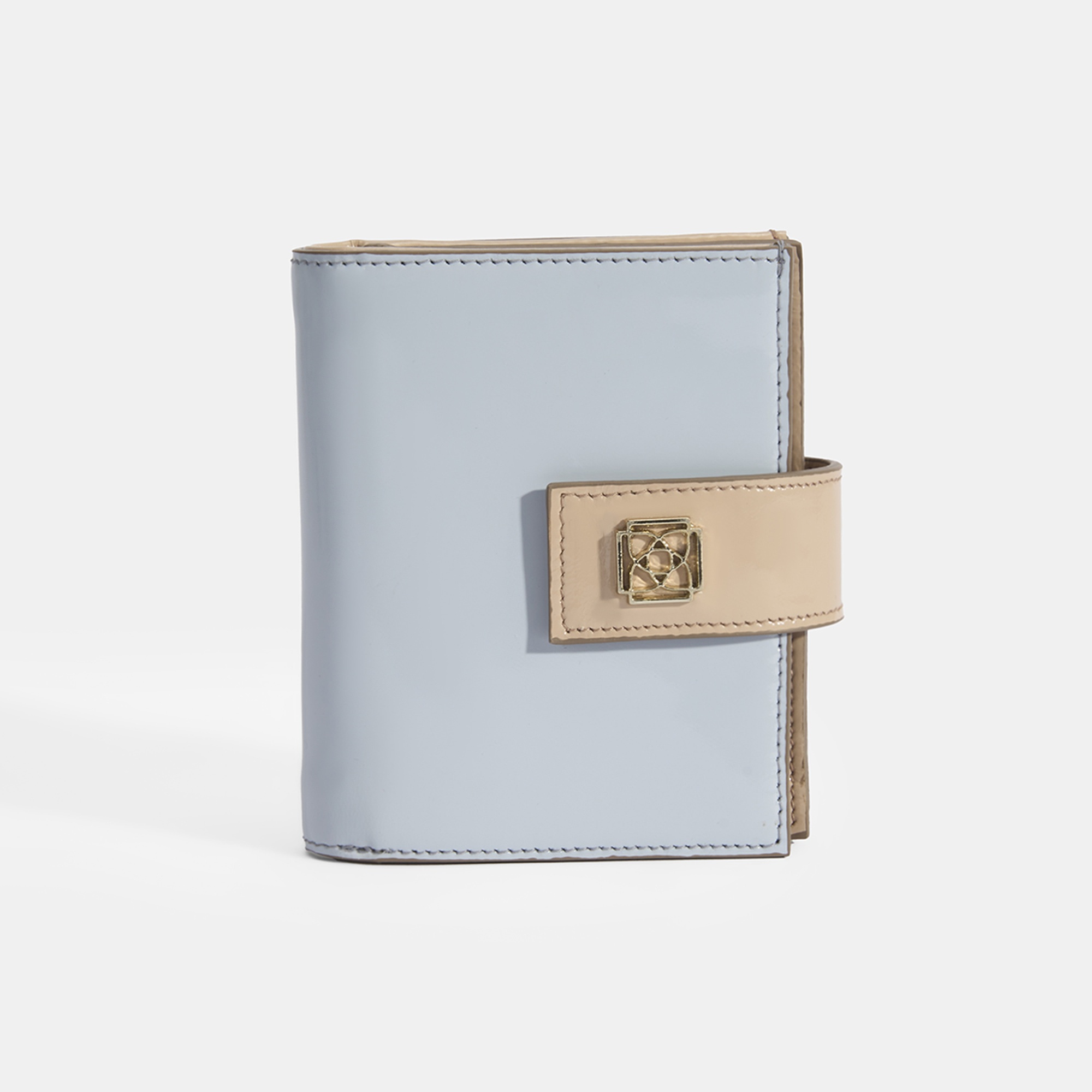 Kadın Mavi / Ten Deri Cüzdan