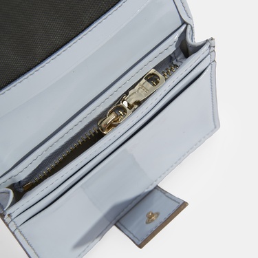  Kadın Ten / Mavi Deri Cüzdan