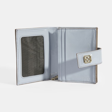  Kadın Ten / Mavi Deri Cüzdan