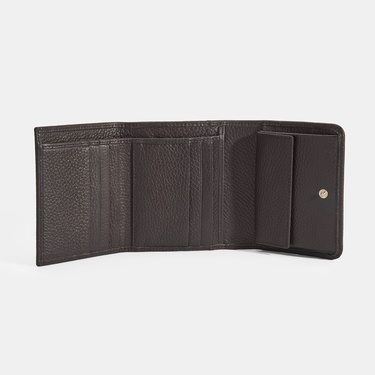  Kadın Koyu Kahve Deri Cüzdan