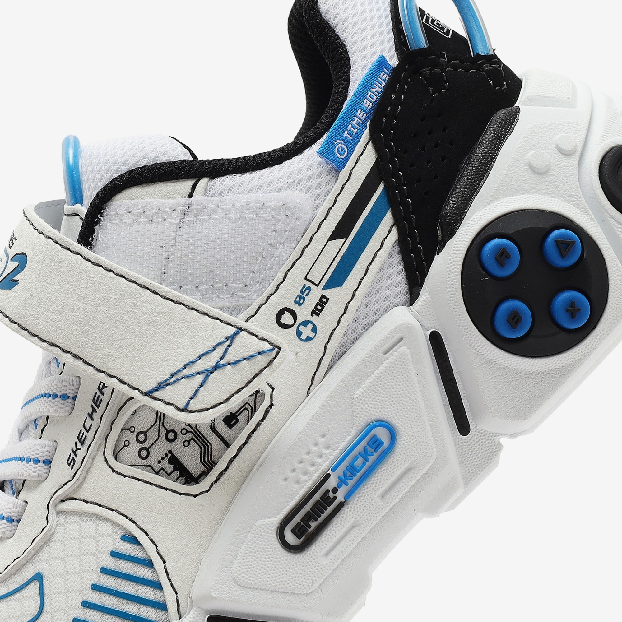 Skechers Game Kicks Gametronix 2.0 Çocuk Beyaz Spor Ayakkabı