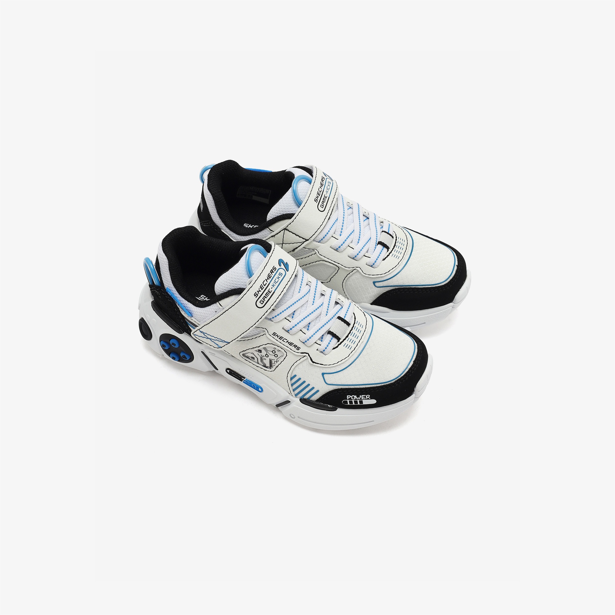 Skechers Game Kicks Gametronix 2.0 Çocuk Beyaz Spor Ayakkabı