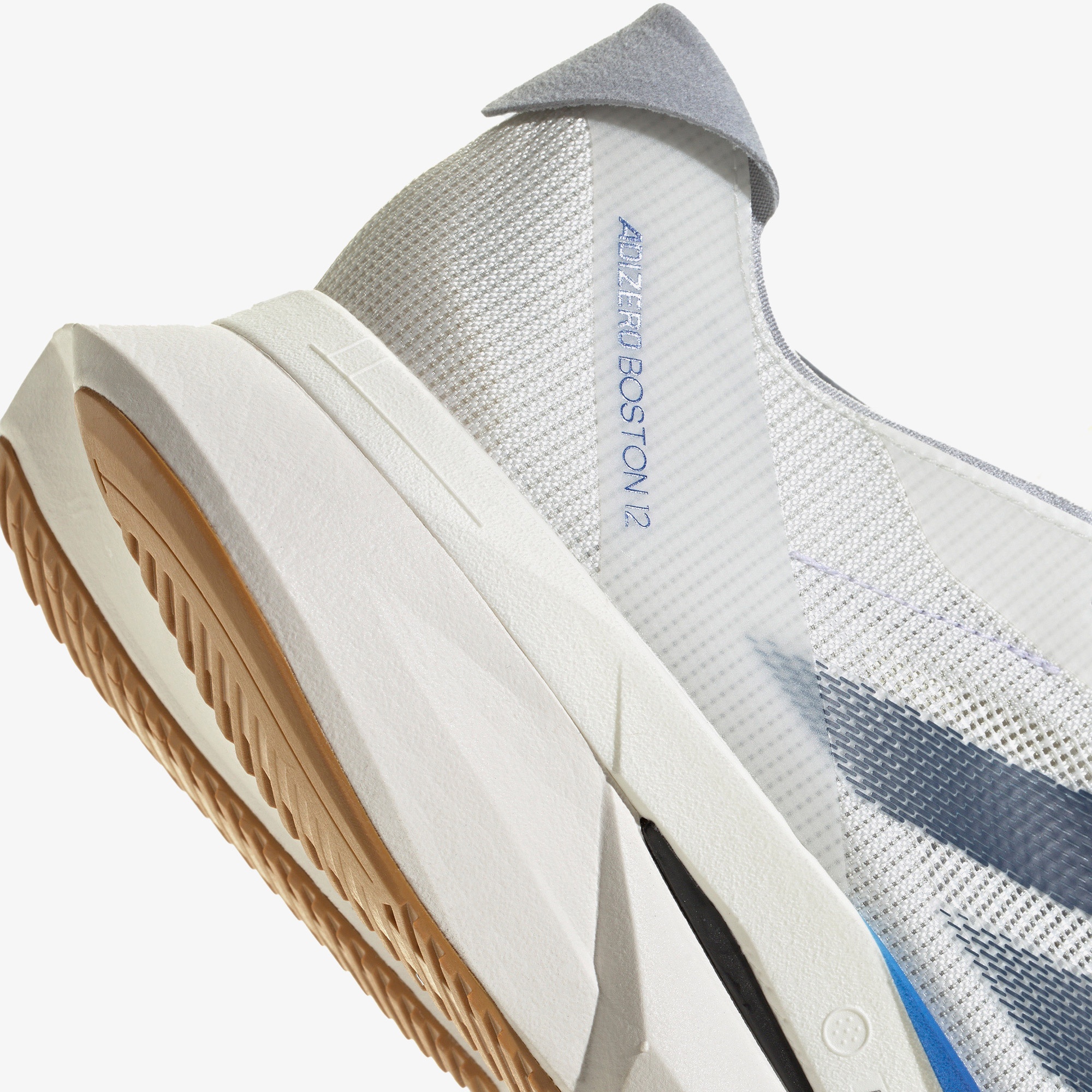 adidas Adizero Boston 12 Erkek Beyaz Koşu Ayakkabısı