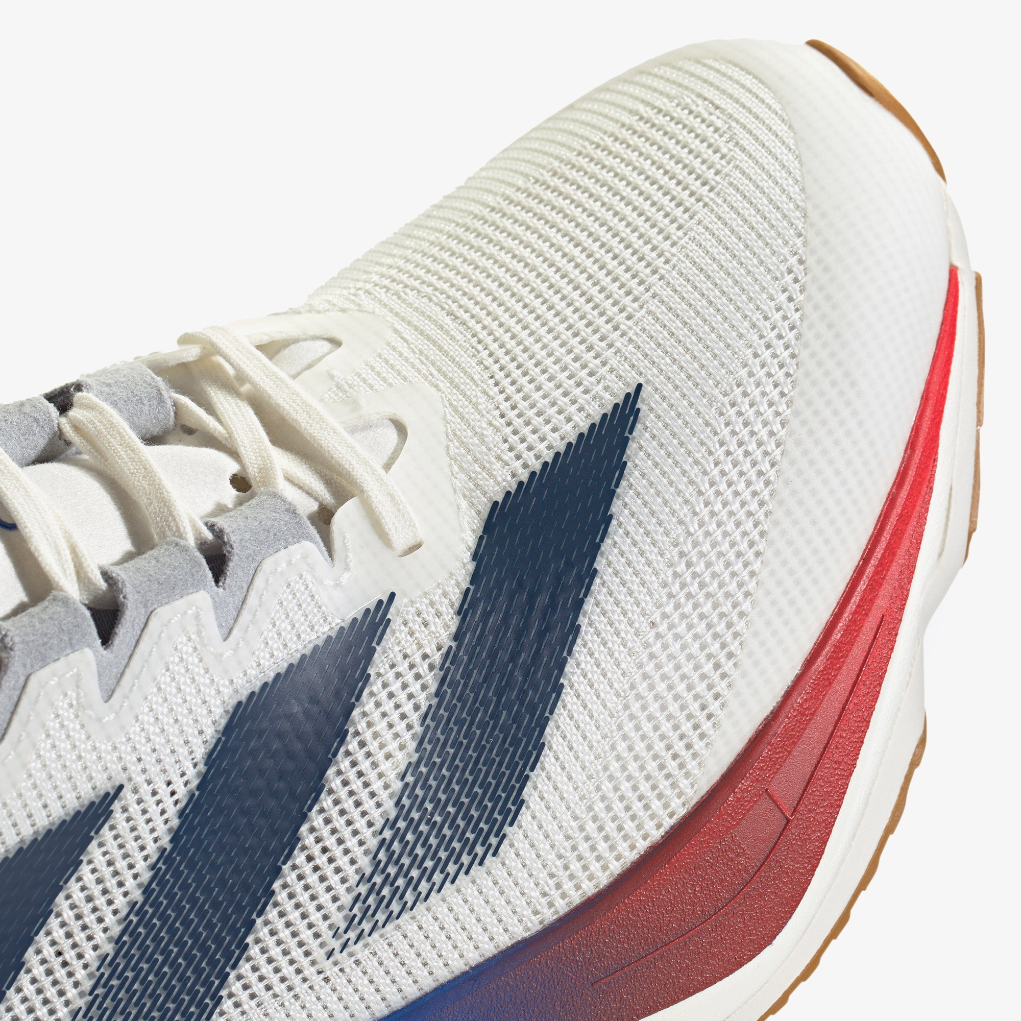 adidas Adizero Boston 12 Erkek Beyaz Koşu Ayakkabısı