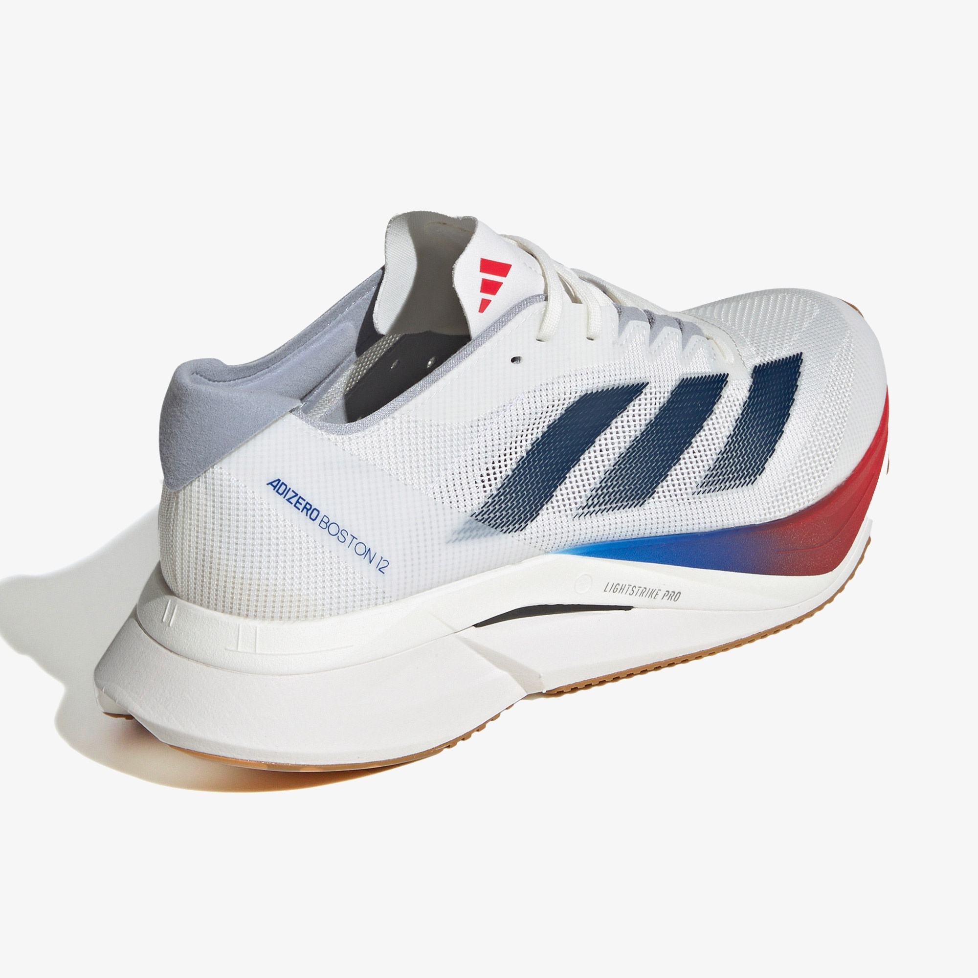 adidas Adizero Boston 12 Erkek Beyaz Koşu Ayakkabısı