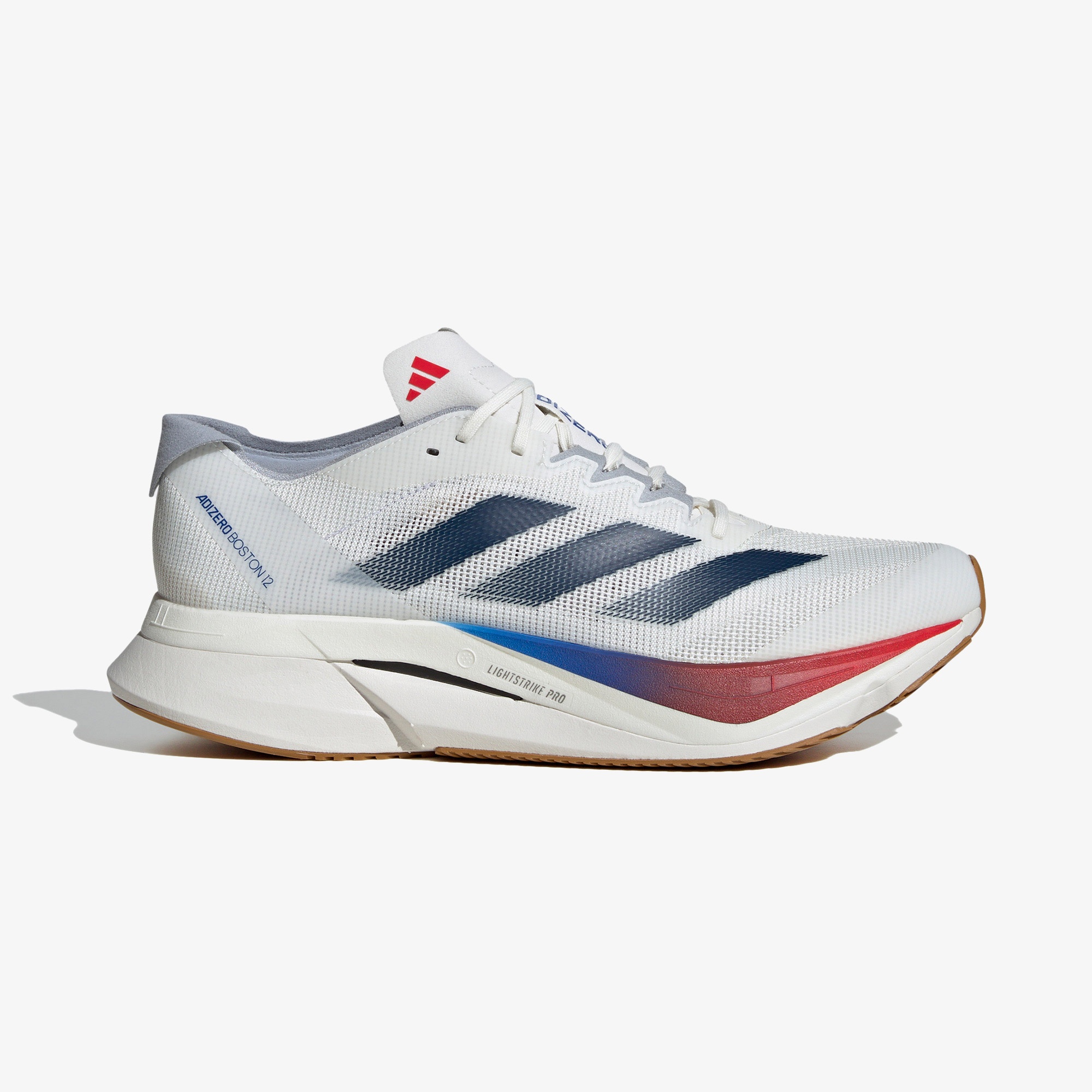 adidas Adizero Boston 12 Erkek Beyaz Koşu Ayakkabısı