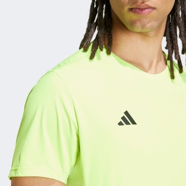  adidas Adizero Essentials Erkek Yeşil Koşu T-Shirt