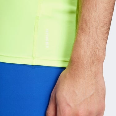  adidas Adizero Essentials Erkek Yeşil Koşu T-Shirt