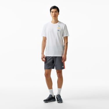  Under Armour Evol 60/40s Logo Erkek Gri T-Shirt