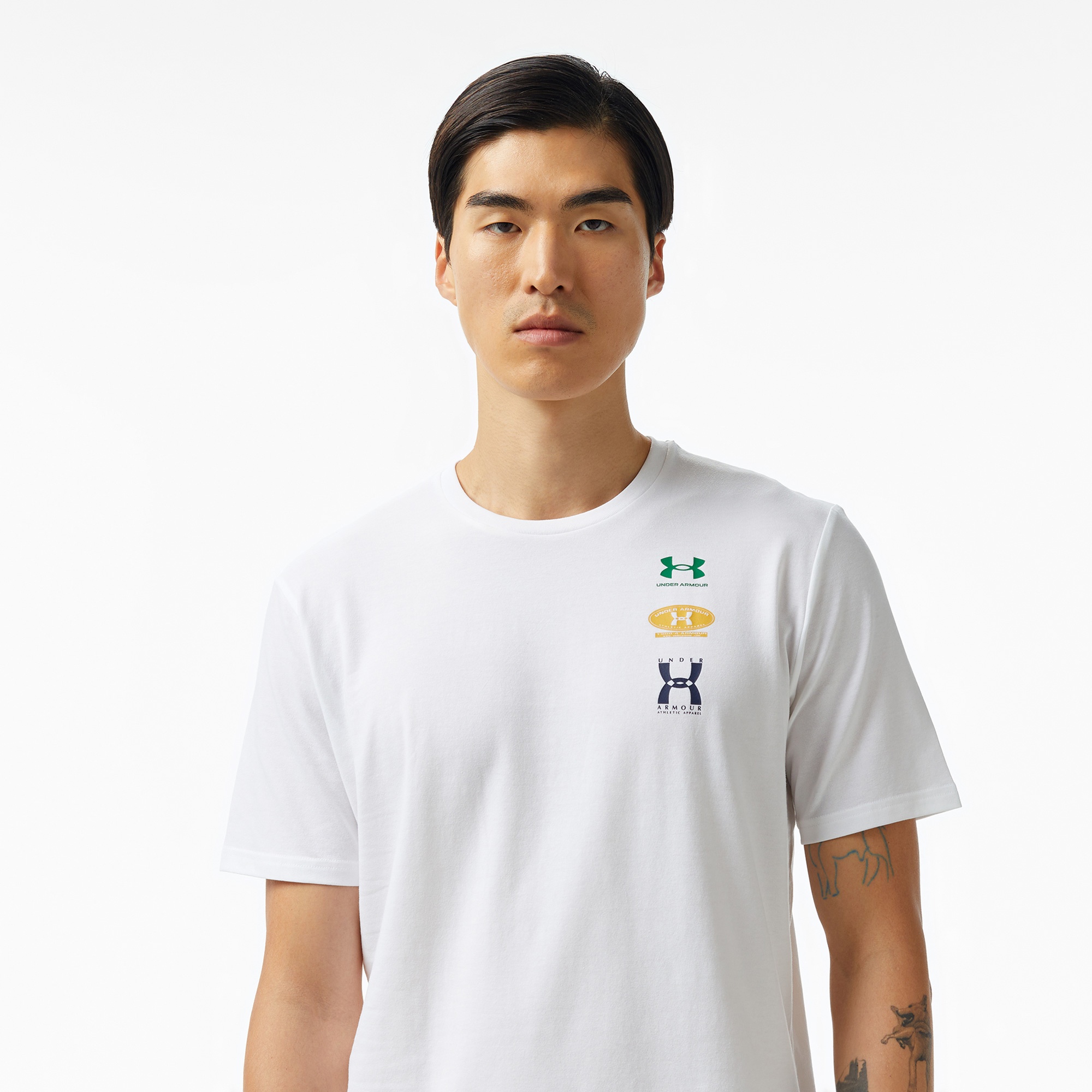 Under Armour Evol 60/40s Logo Erkek Gri T-Shirt