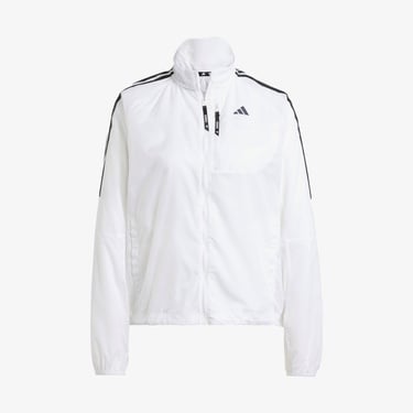  adidas Own The Run 3 Stripes Packable Kadın Beyaz Ceket