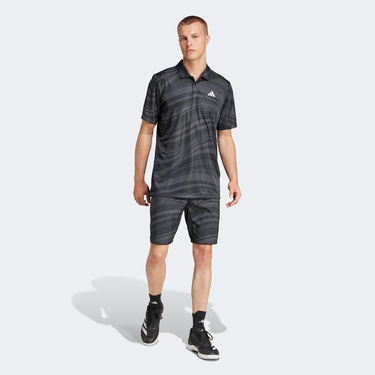  adidas Club Climacool Graphic Erkek Siyah Tenis Polo
