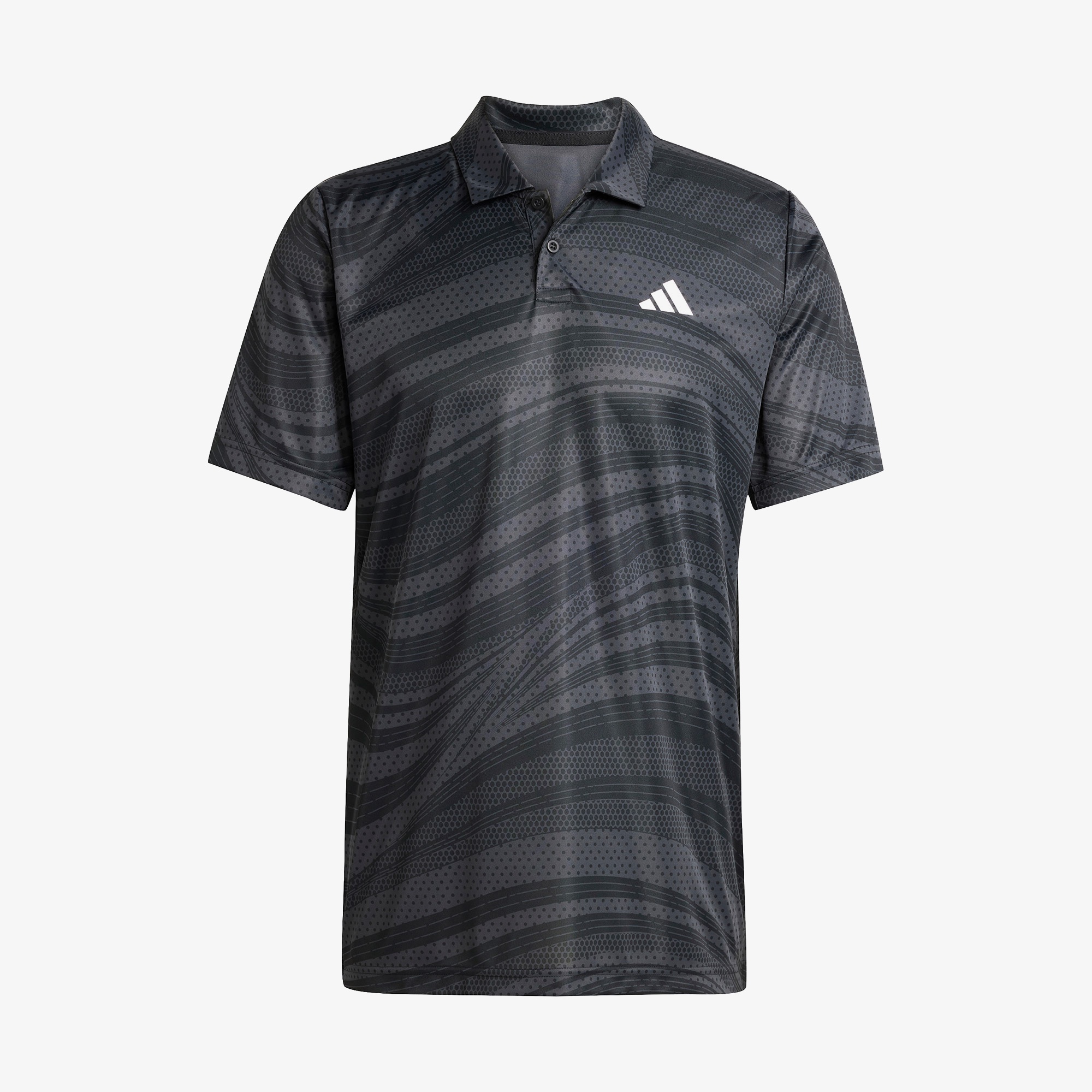 adidas Club Climacool Graphic Erkek Siyah Tenis Polo